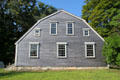 Gambrel-roof of Harlow House made of timbers of the Old Fort built by Pilgrims. Plymouth, MA.
