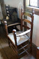 Ladder-back armchair at Jabez Howland House. Plymouth, MA.