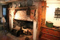 Second later kitchen fireplace at Jabez Howland House. Plymouth, MA.