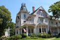 Gothic-style George Drew house now The Painted Lady inn. Sandwich, MA.