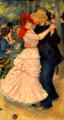 Dance at Bougival painting by Pierre-Auguste Renoir at Museum of Fine Arts. Boston, MA.