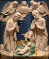 Nativity terra-cotta by Luca della Robbia at Museum of Fine Arts. Boston, MA.