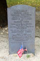 Tomb of victims of Boston Massacre of March 5, 1770 at Granary Burying Ground. Boston, MA.