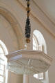 Hanging sound reflector over pulpit in Old South Church. Boston, MA.