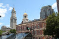 Old Boston Custom House, Faneuil Hall & 75 State St. Boston, MA.
