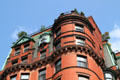 Upper stories of Tudor Apartments in Beacon Hill. Boston, MA.