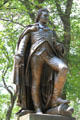 Revolutionary General John Glover statue by Martin Milmore on Commonwealth Ave. Mall. Boston, MA.