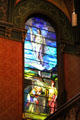 Stained glass window at Trinity Church. Boston, MA.