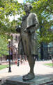 John Singleton Copley statue by Lewis Cohen in Copley Sq. Boston, MA.