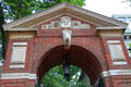 Porcellian Gate at Harvard. Cambridge, MA.