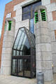 Entrance of Arthur M. Sackler building of Harvard Art Museums. Cambridge, MA.