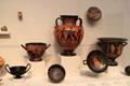 Collection of Greek terracotta vessels at Harvard Art Museums. Cambridge, MA.