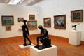 French Impressionist & sculpture gallery at Harvard Art Museums. Cambridge, MA.