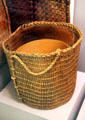 Wampanoag grass pack basket by Baska Accouch at Peabody Museum. Cambridge, MA.