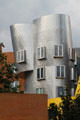 Metallic surfaces of Gehry building at MIT. Cambridge, MA.