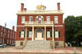 Salem Custom House where author Nathaniel Hawthorne once worked as Surveyor of Customs. Salem, MA.