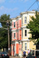 Pink & Yellow heritage buildings. Salem, MA.