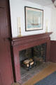 Simple fireplace at House of Seven Gables. Salem, MA.