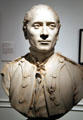 Plaster bust of John Paul Jones after Jean-Antoine Houdon at Peabody Essex Museum. Salem, MA.