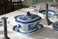 Chinese export porcelain tureen at Gardner Pingree House. Salem, MA.