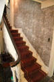 Staircase in main entry hall of Peacefield Old House. Quincy, MA.