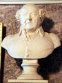 Bust of John Adams in Long Hall at Peacefield. Quincy, MA.