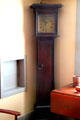 Tall clock from London in kitchen at Peacefield. Quincy, MA.