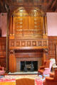 Fireplace by Henry Hobson Richardson in Quincy Public Library. Quincy, MA.