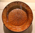 Earthenware colander possibly from Andover, MA at Museum of Fine Arts. Boston, MA.