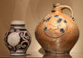 Salt-glazed stoneware jug from Germany at Museum of Fine Arts. Boston, MA.