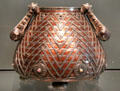 Silver & copper Aztec bowl by Tiffany & Co. of New York City at Museum of Fine Arts. Boston, MA.