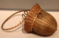 Penobscot acorn basket from Maine at Museum of Fine Arts. Boston, MA.