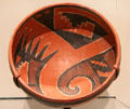 Anasazi Pueblo earthenware bowl from NM or AZ at Museum of Fine Arts. Boston, MA.