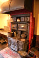 Coal kitchen range by Smith & Anthony Stove Co. of Boston at Gibson House Museum. Boston, MA.