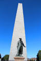 Colonel William Prescott statue at Bunker Hill Monument. Boston, MA.