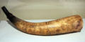 Powder horn from Massachusetts at Concord Museum. Concord, MA.