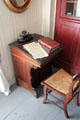 Louisa May Alcott's Davenport desk in her bedroom at Orchard House. Concord, MA.