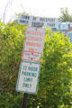 Rockport parking signs. Rockport, MA.