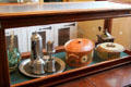 Kitchen vessels at Hammond Castle Museum. Gloucester, MA.