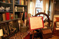 Library at Hammond Castle Museum. Gloucester, MA.