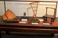 Collection of nautical objects connected to port of Beverly at John Cabot House. Beverly, MA.