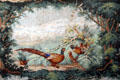 Pheasant room wallpaper detail at Rev. John Hale House. Beverly, MA.