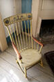 Rocking chair with stencilled back at Rev. John Hale House. Beverly, MA.