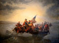 Washington Crossing the Delaware painting by Emanuel Leutze at Abbot Hall. Marblehead, MA.