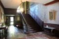 Entry hall & stairway at Jeremiah Lee Mansion. Marblehead, MA.