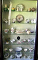 Collection of porcelain at Jeremiah Lee Mansion. Marblehead, MA.
