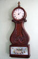 Banjo-style clock by Simon Willard & Sons of Boston at Jeremiah Lee Mansion. Marblehead, MA.