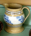 Annular ware pitcher from England at Jeremiah Lee Mansion. Marblehead, MA.