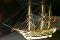 Ivory model of HMS Victory, a 1765 British 100-gun ship at Naval Academy Museum. Annapolis, MD.