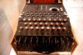 German Enigma coded communications machine at Naval Academy Museum. Annapolis, MD.